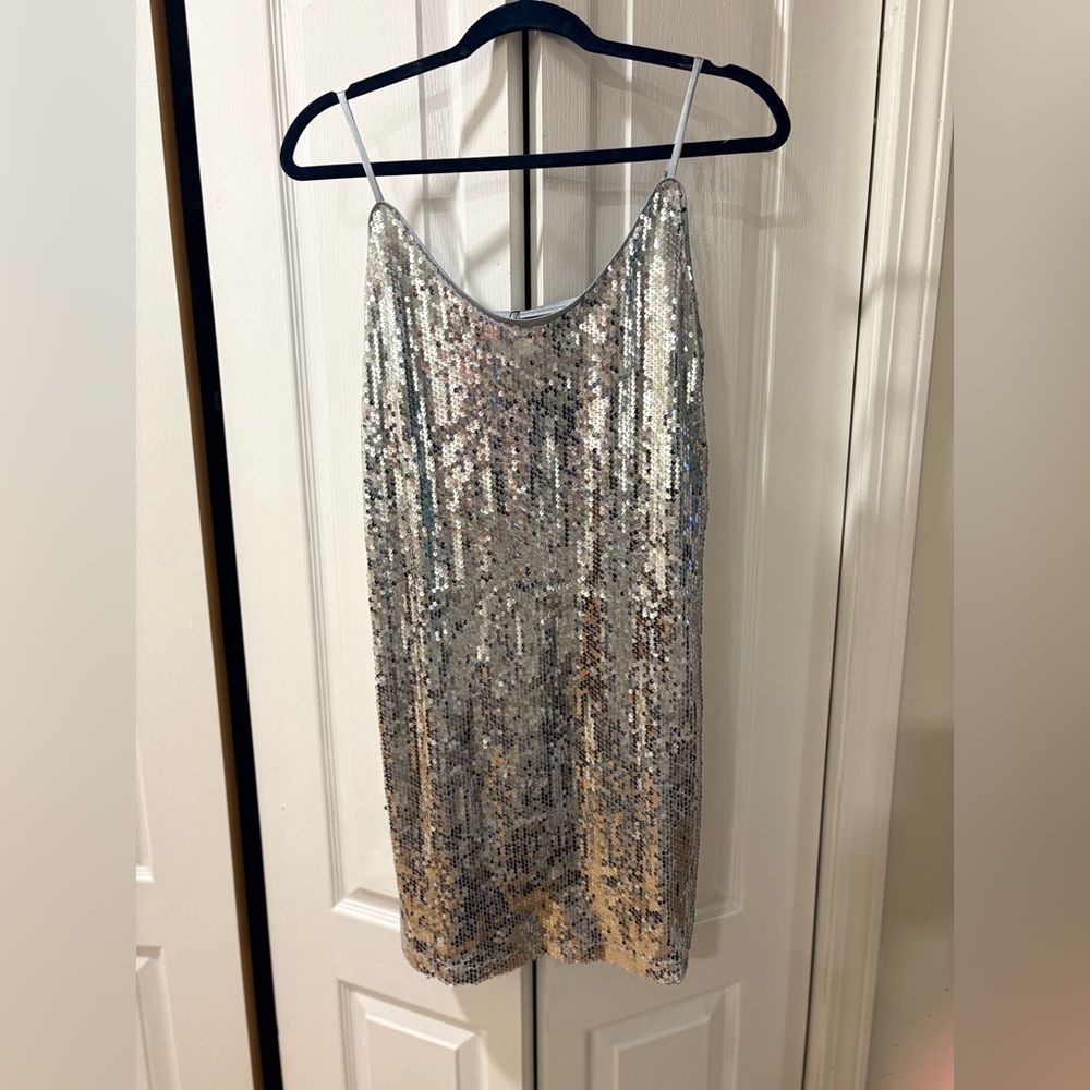 NWT Allegra K Sequin Cocktail Dress - Picture 2 of 5